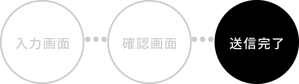 お問い合わせ 送信完了